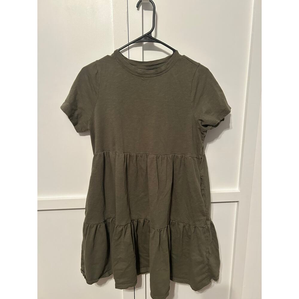 Old Navy Olive Green Trapeze Style Dress Small